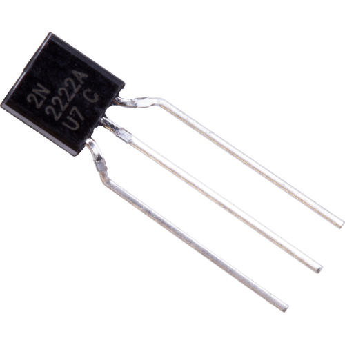 Transistor - 2N2222A, TO-92 case, NPN image 1