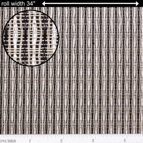 Grill Cloth - Black / Silver / Gray, 34" Wide image 1