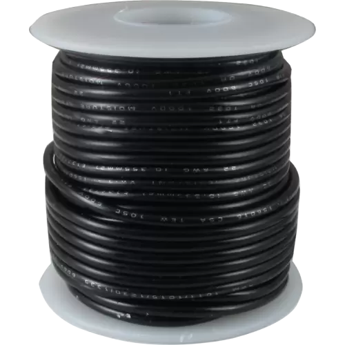 Wire - 22 AWG Solid Core, PVC, 600V, 50 Foot Roll