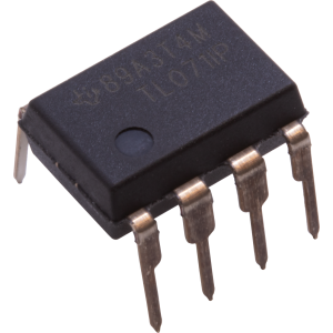 Op-Amp - TL071, Single, Low-Noise, JFET-input, 8-Pin DIP