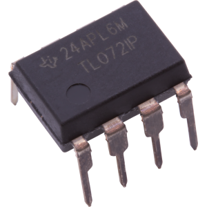 Op-Amp - TL072, Dual, Low-Noise, JFET Input, 8-Pin DIP